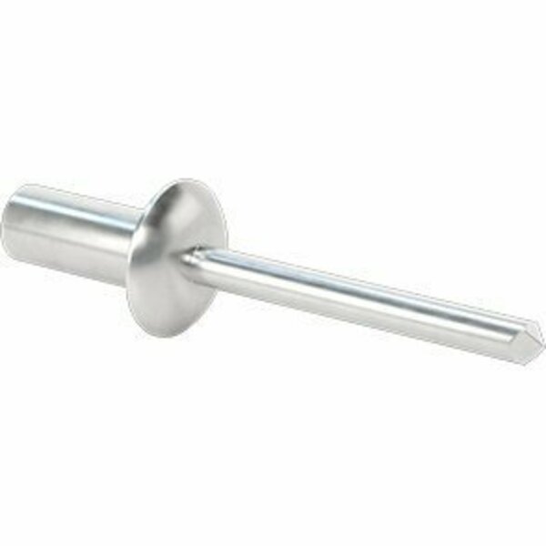 Bsc Preferred Sealing Blind Rivets Domed Head with Aluminum Mandrel 1/8 Diameter 0.301 Long, 100PK 97524A030